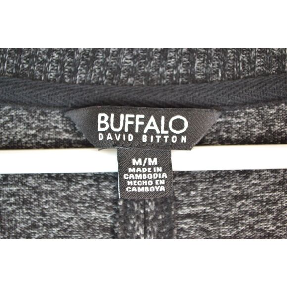 Buffalo David Bitton Women's Medium Gray V Neck Long Sleeve Sweater - Picture 4 of 10